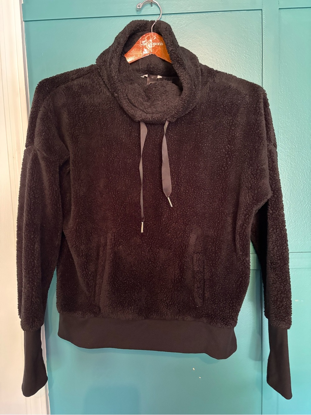 Mondetta Plush Cowl Neck Pull Over W/ Thumb Holes & Pockets Size Medium